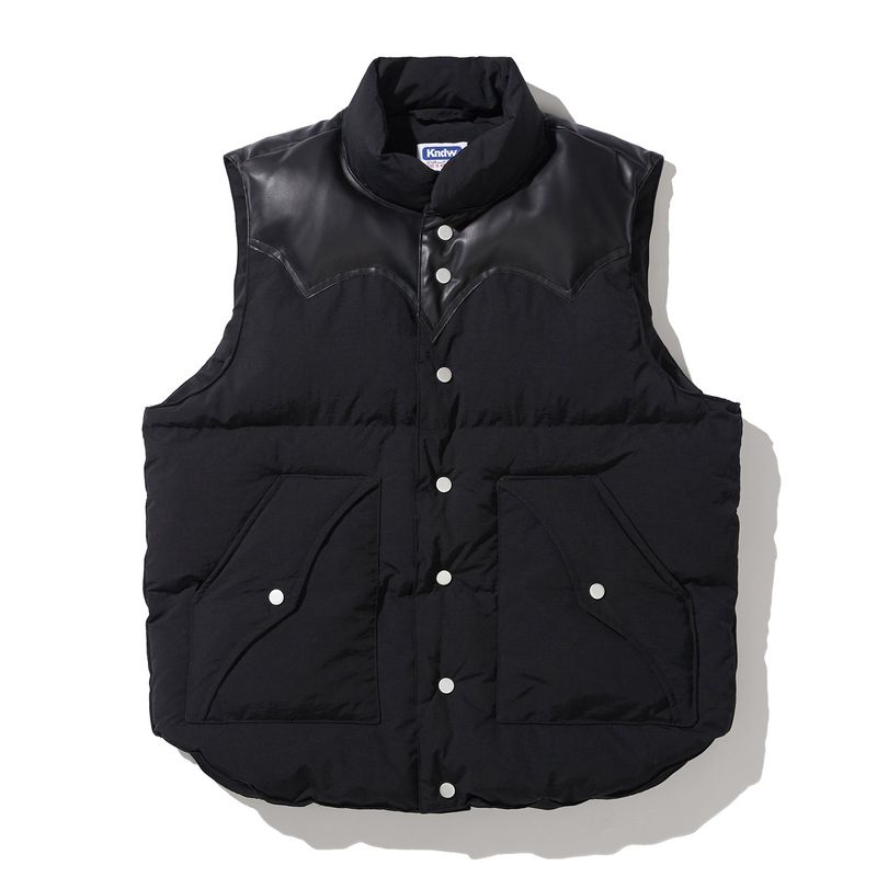 70s wyo padded ski vest black
