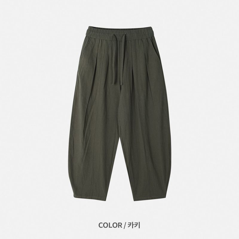 Mono Linen Wide Balloon Pants 4C