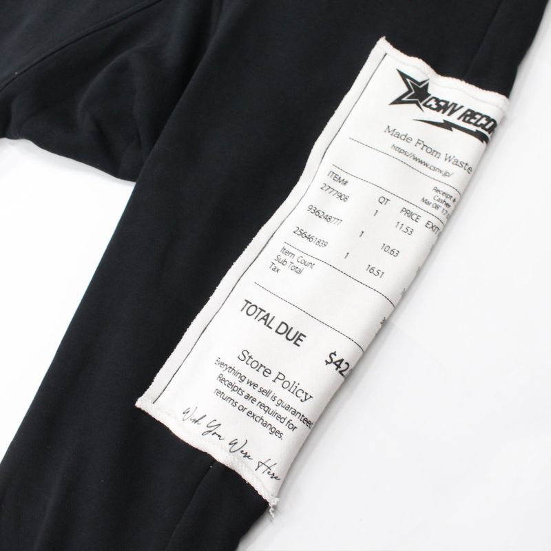 Receipt Patch Sarouel Pants