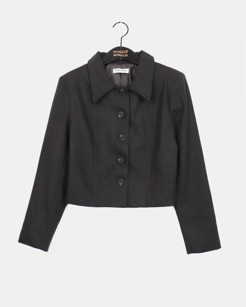 [MADE] Saeh Basic Seamed Collar Short Jacket