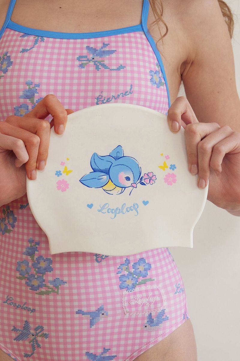 [Bloom Stitch_pink] One Piece Swimsuit