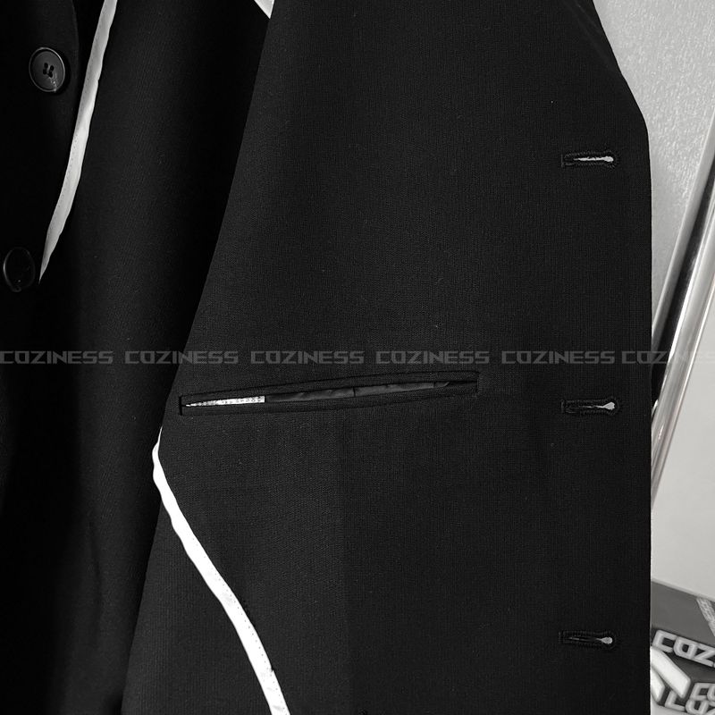 CR Clock Stan Collar Half Crop Jacket (2 colors)