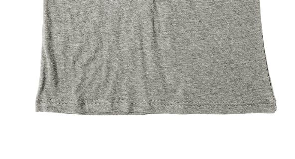 Poti Button V-Neck Roll-Up Three Quarter T-Shirt