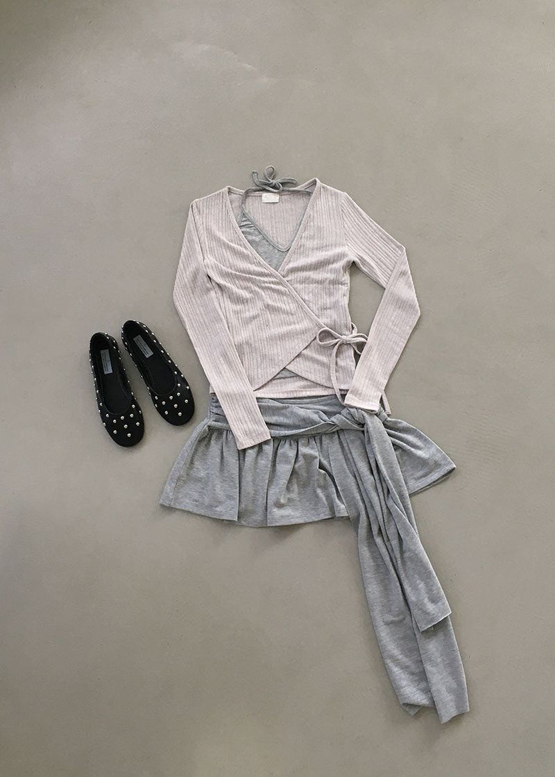 FLARE TIE SKIRT