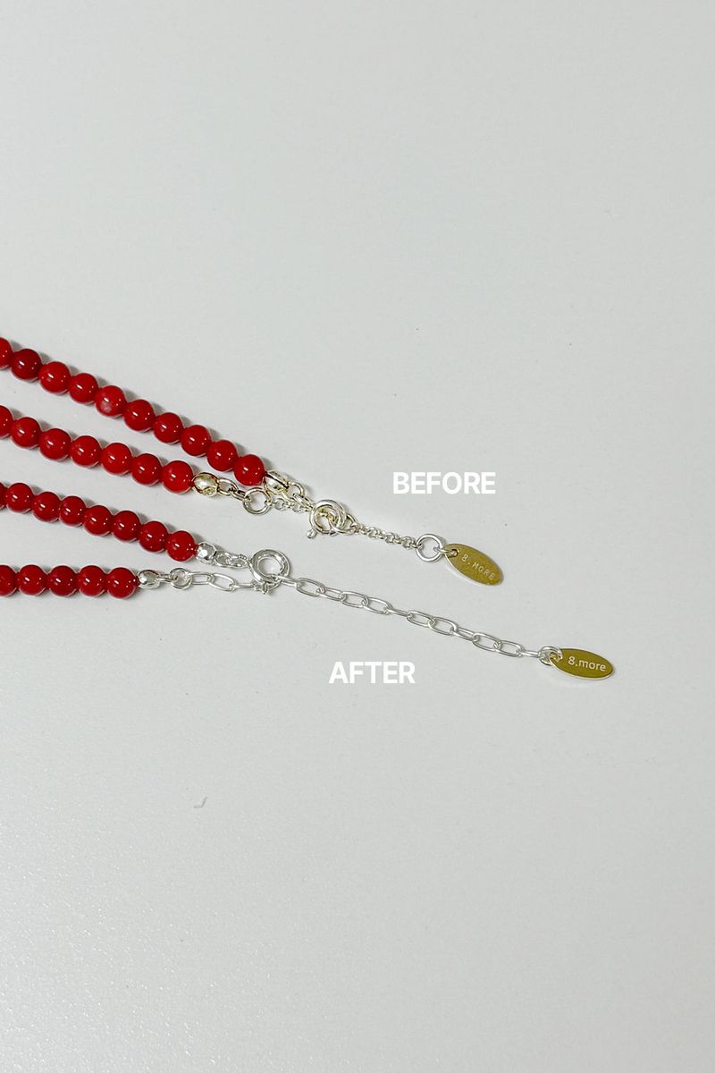 onyx gemstone 4mm necklace