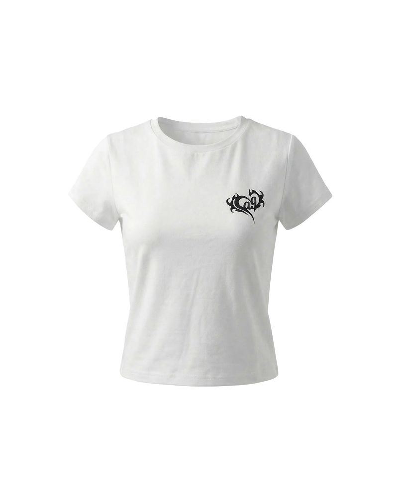 レースハートTシャツ
