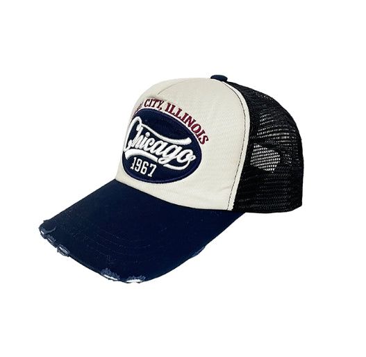 Chicago Damage Mesh Ball Cap