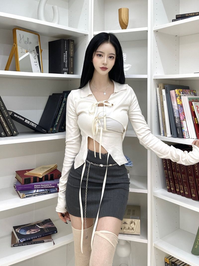 782. Romi ribbon slit sh (2color)