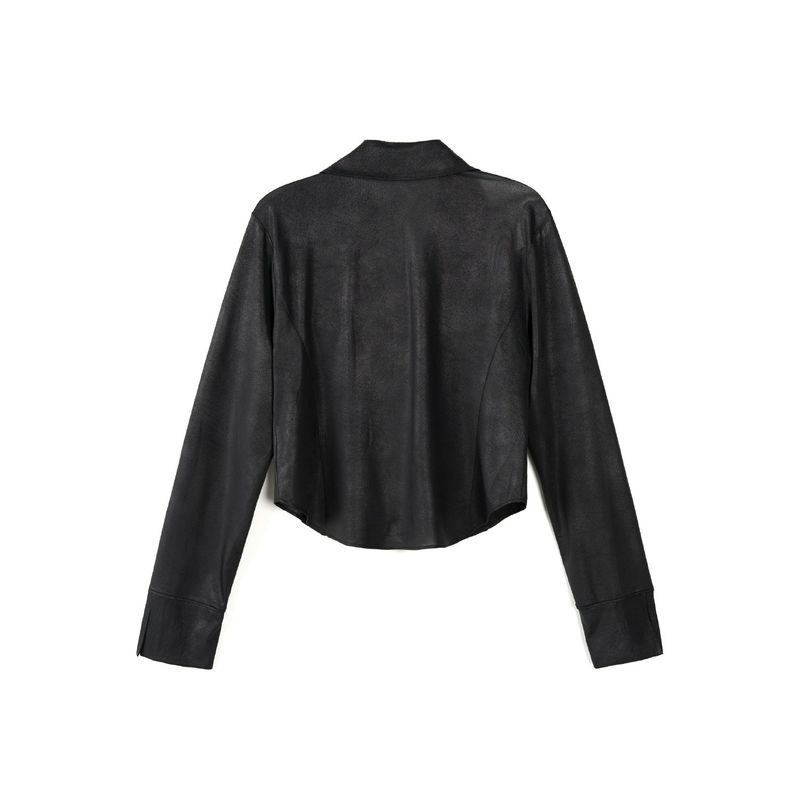 RIBBON WESTERN SHIRTS (BLACK)