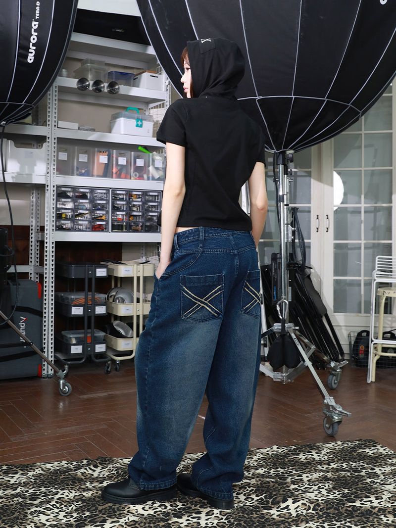 GRAFFITY DENIM PANTS (INDIGO)