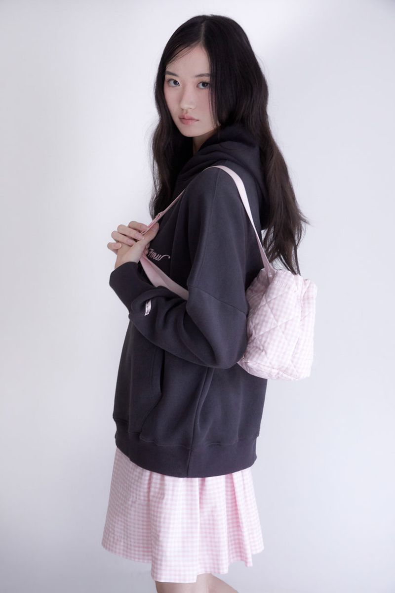 Winter rabbit hoodie (CHARCOAL)