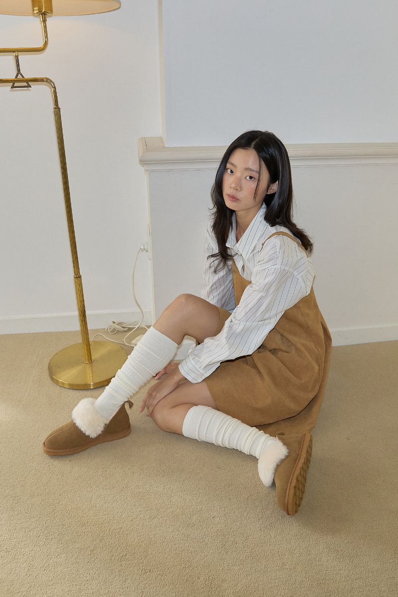 Toasty Fur Shoes - Chestnut