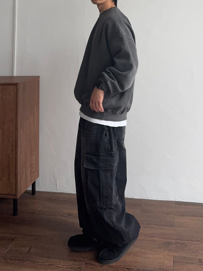 Over Pigment Round Sweatshirt (No.798)