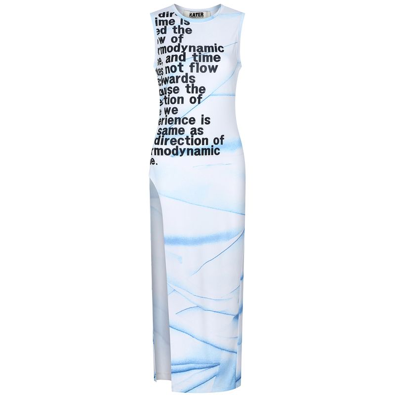 KATER（カーター）の「Dreamy Blue Line Split Dress（Dresses）」