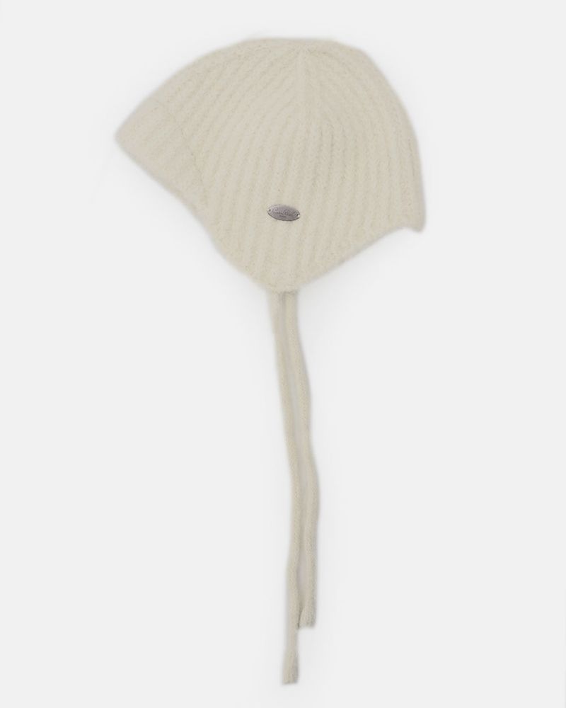 T-Show Pendant Earned Knit Beanie Hat
