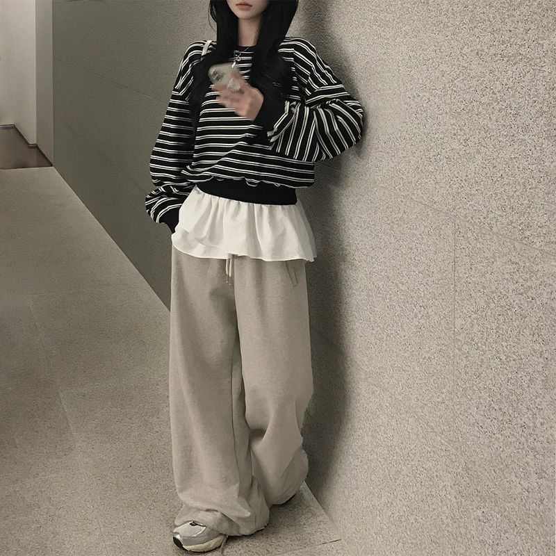 [Bellide made] HATE, STRIPE ROUND TRAINER