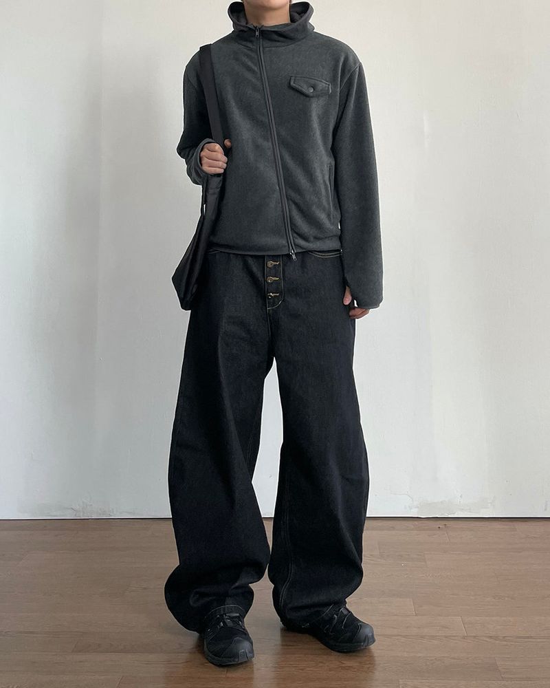 Noti Fleece Hood Zip-up