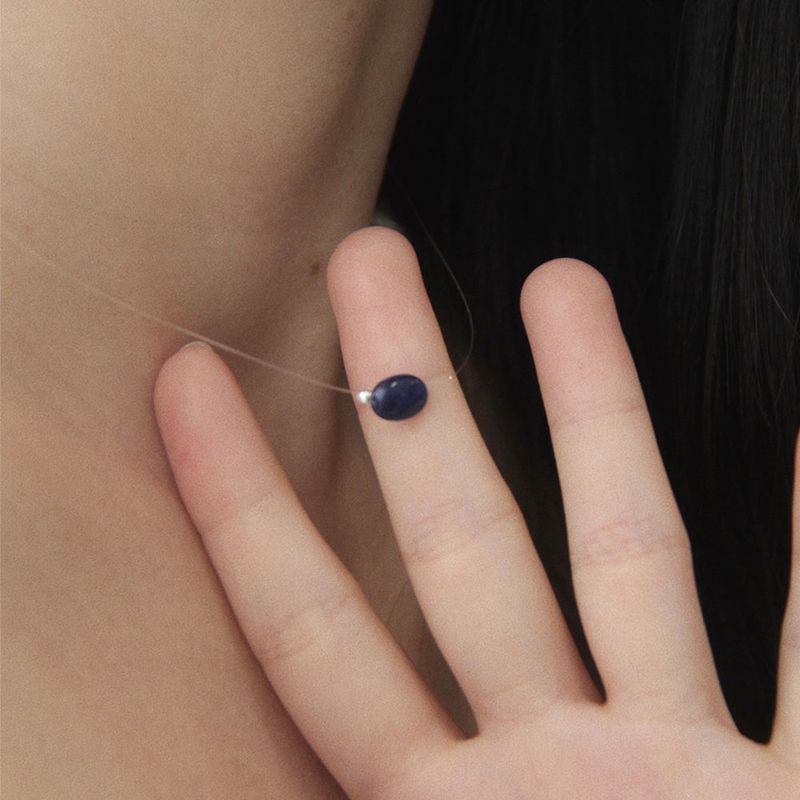 Nude Gemstone Necklace (5color)