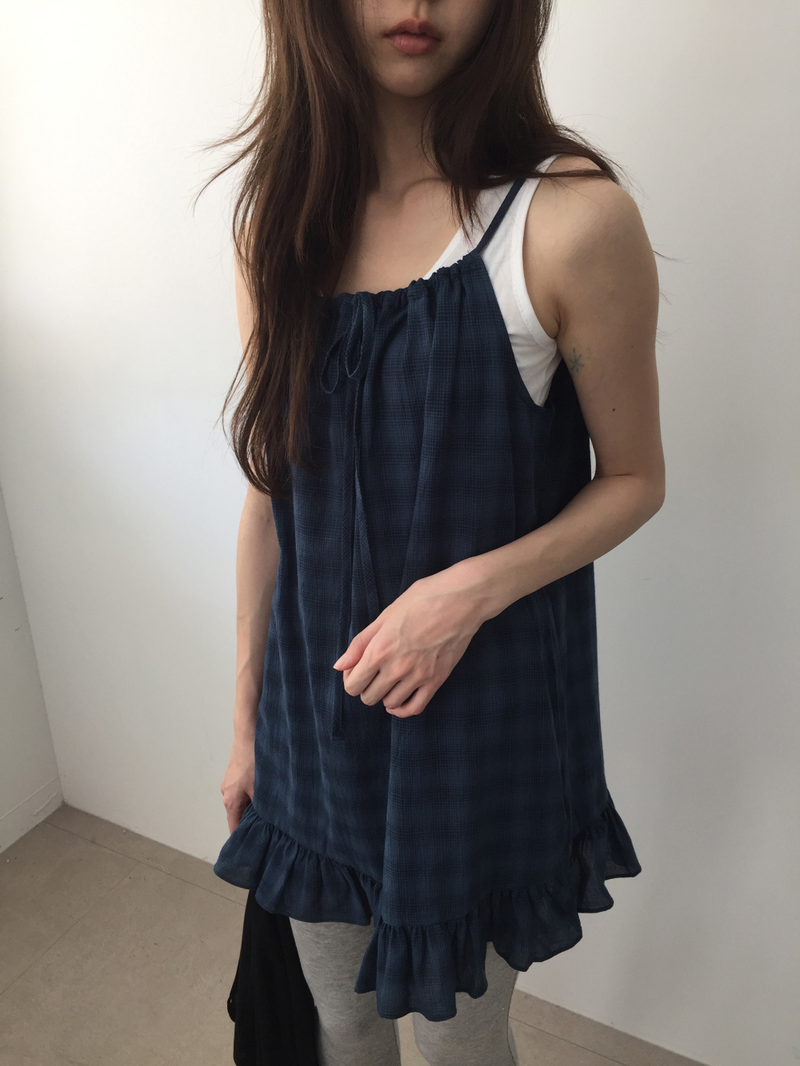 Classic Henry Button Sleeveless (4color)