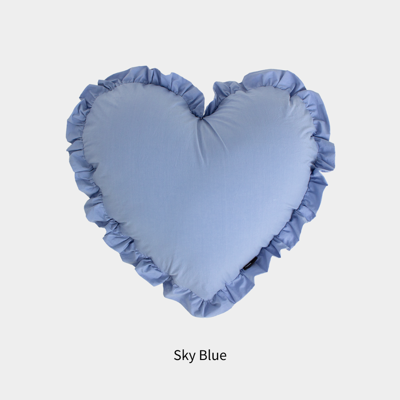 Heart Frill Cotton Cushions