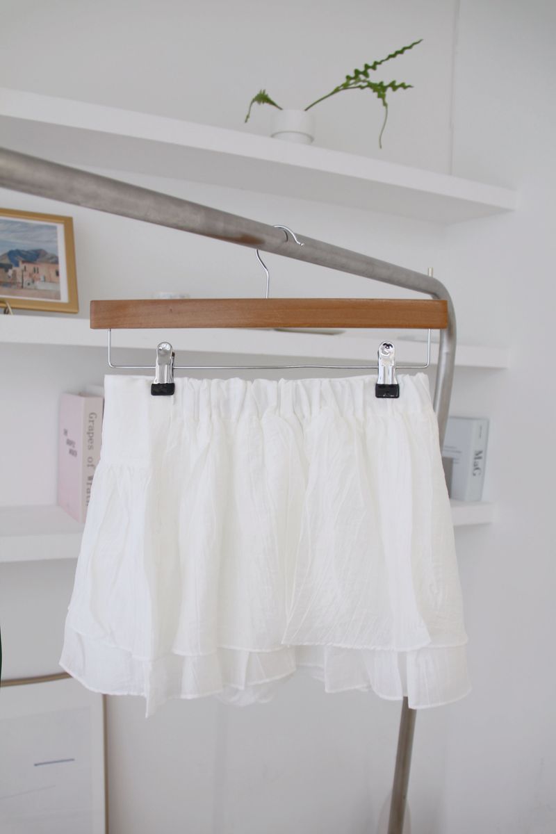 frill cancan mini skirt