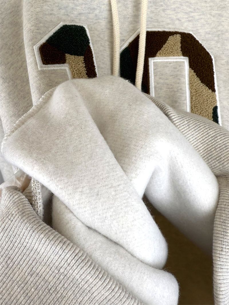 CAMO FLEECE PATCH HOOD (4C)