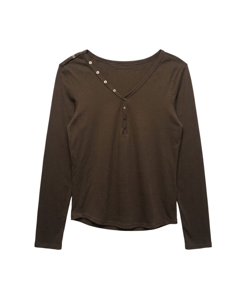 (Set) Mina V-Neck Layered T-Shirt