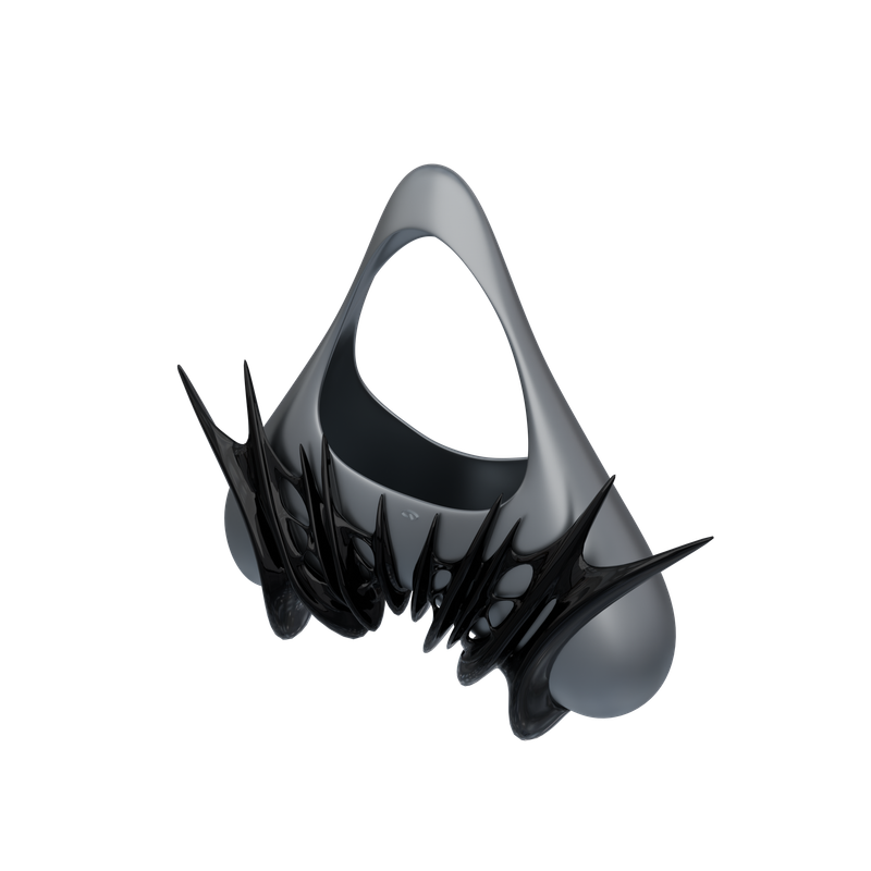 ヴェノムハンドバッグ (GLOSSY BLACK)