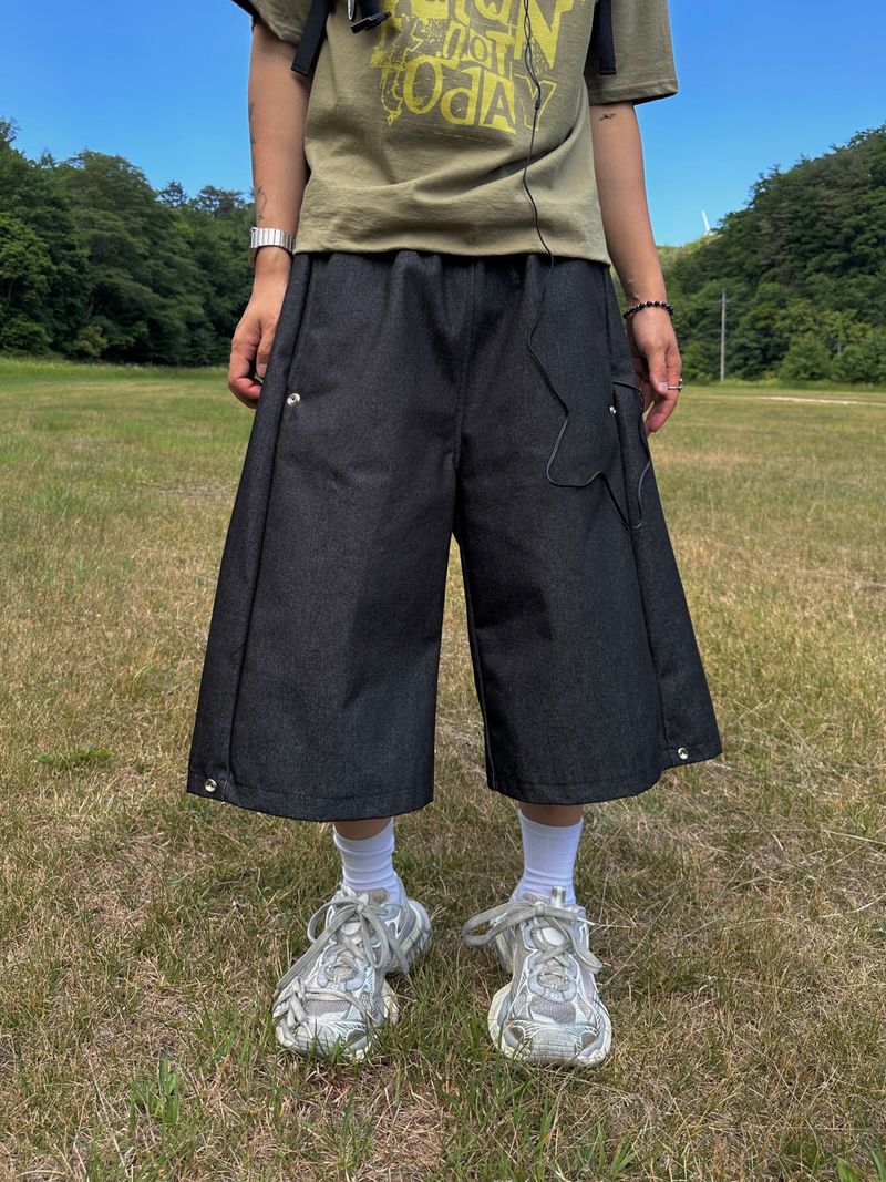 Fold Jeans 8-part Bermuda Pants 2C