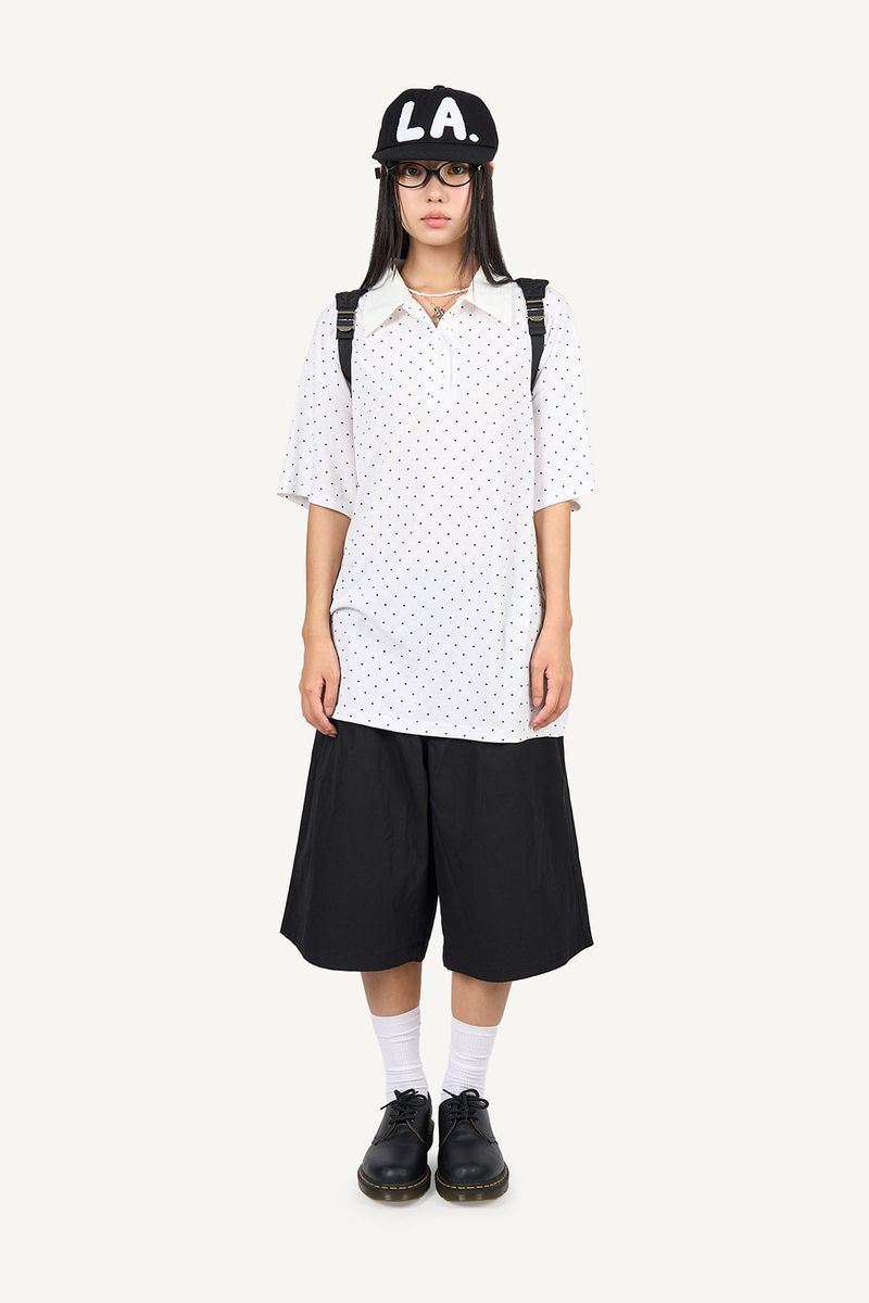 Fold Tuck Bermuda Pants