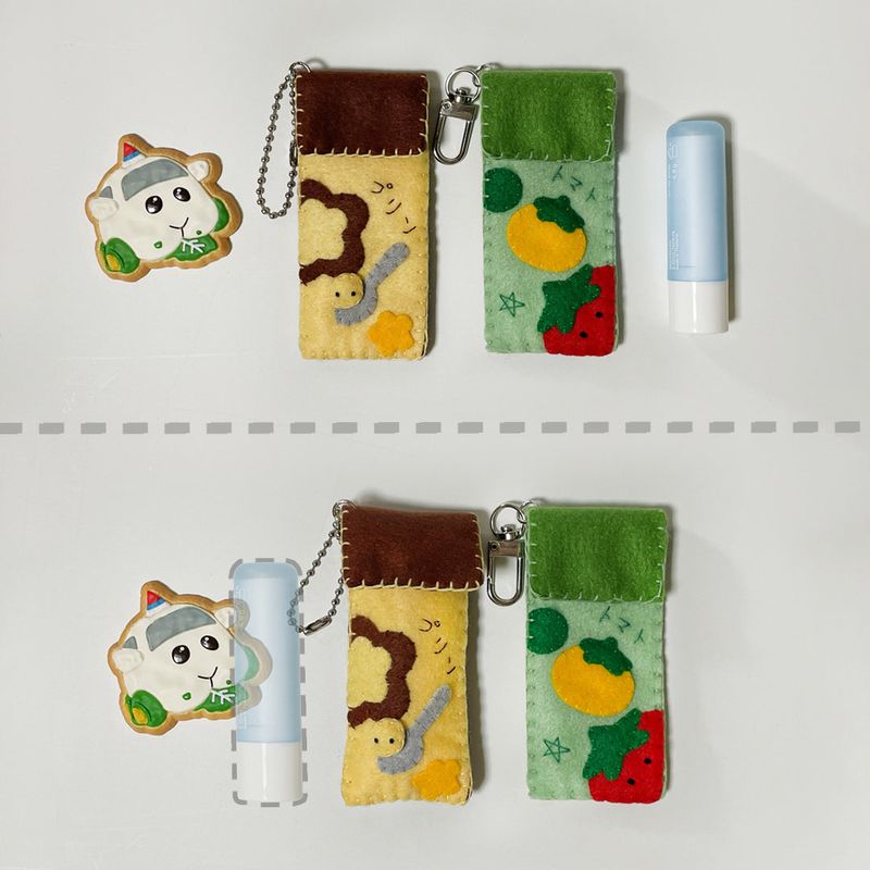 [MADE] Pudding Lip balm Key ring