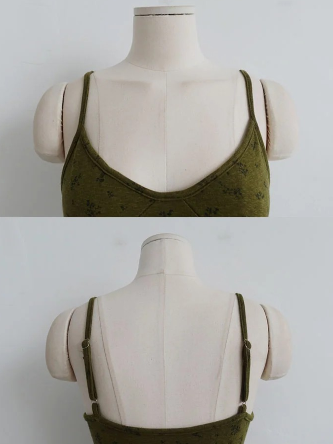 MOSS BLOOM CAMI MINI DRESS