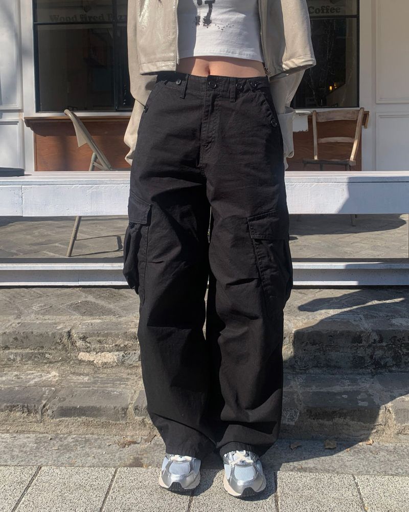 Snap big cargo pants