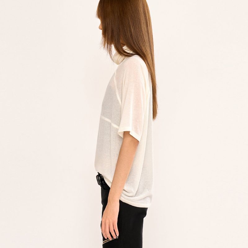 Turtle Neck Top - Ivory