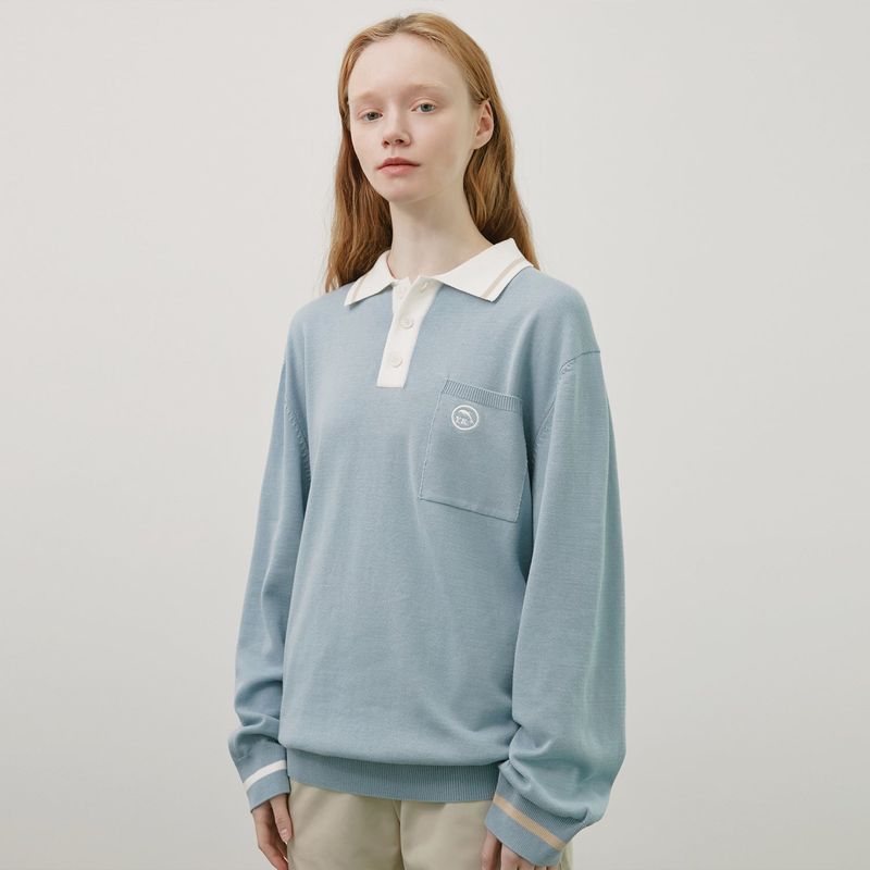 Line Collar Knit