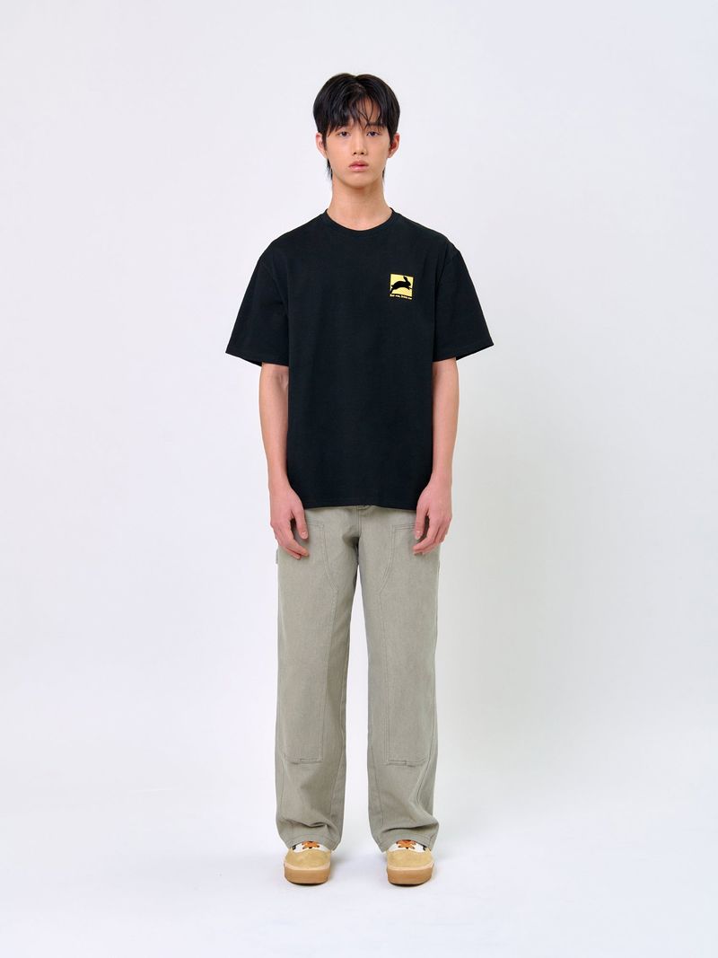RABBIT T-SHIRT_Black/Yellow