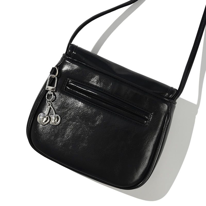 POCKET SIGNATURE MINI CROSS BAG [BLACK]