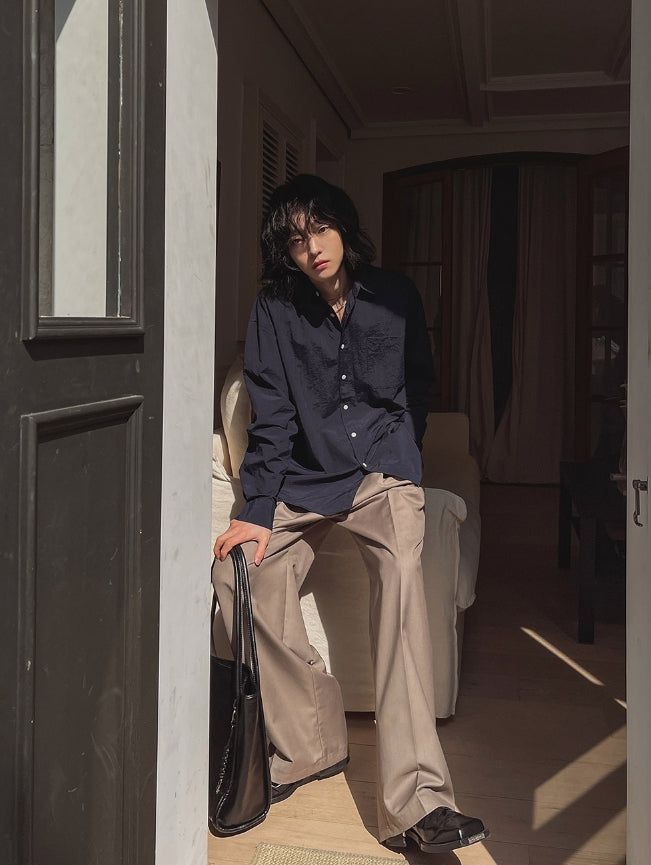Woobin Two Tuck Wide Slacks