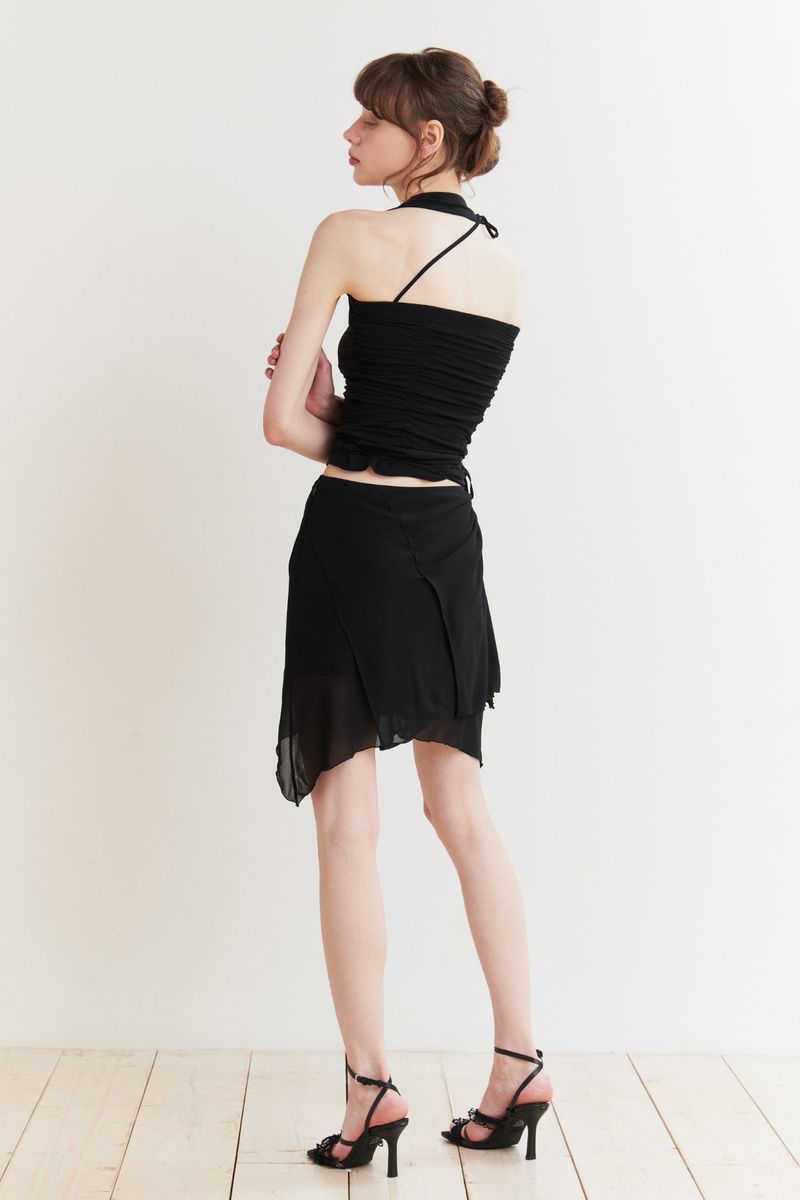 FAIRY HALTER TOP black