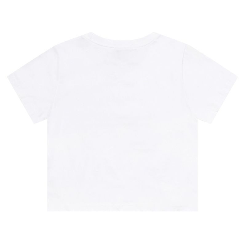 Cat Save The World Kitten half T (White, Black)