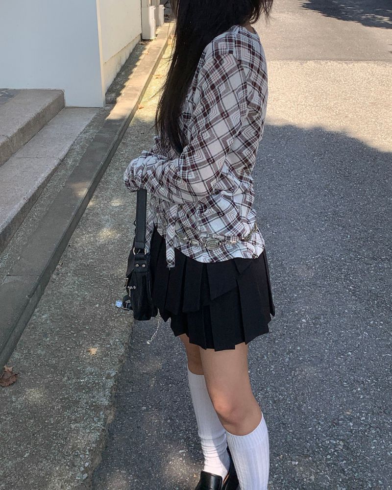 プリーツアンバランススカート