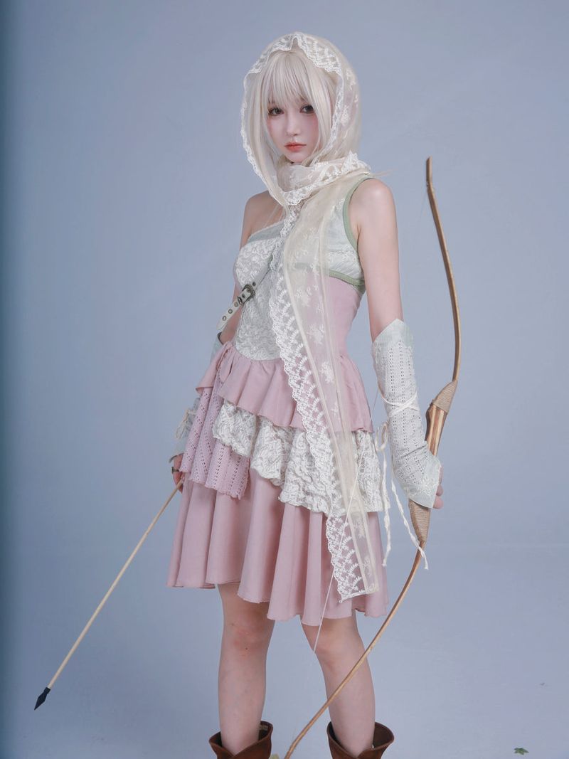 ROSE ISLAND アイランドガール パッチワークドレス