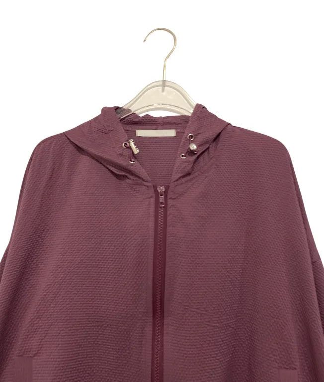 Quanta Check Loose-Fit Semi Crop Wind Jacket