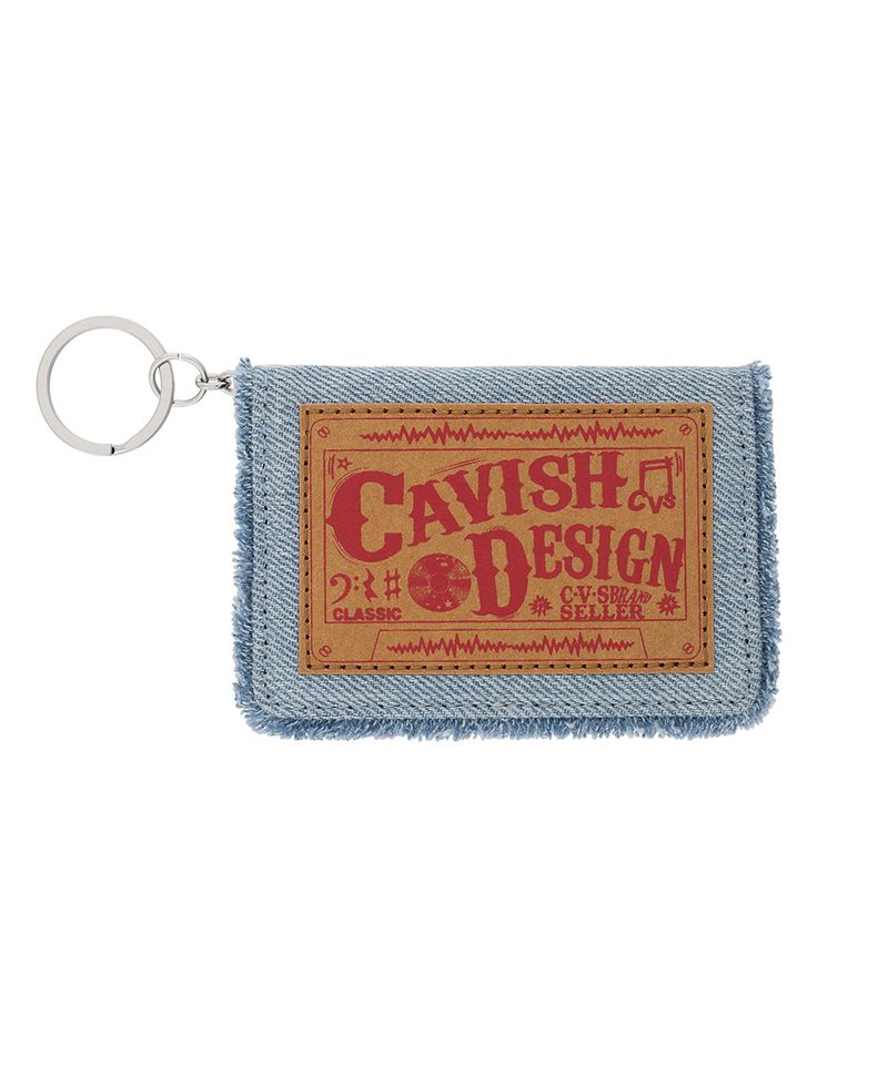 cavish（カビシ）の「RAWCUT WASHED DENIM WALLET BLUE(CV2EFUAB61A)（Smartphone Accessories）」