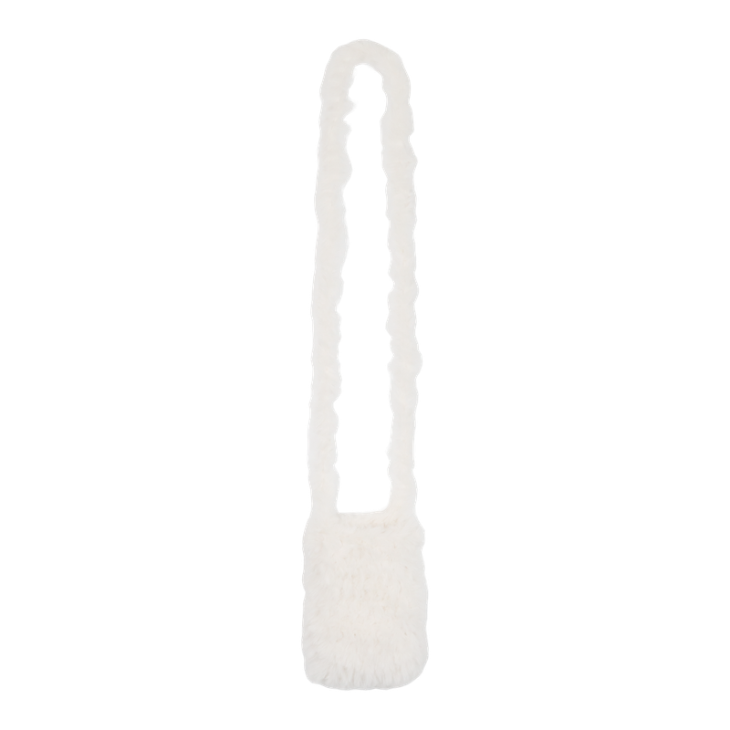 KNITTING FUR BAG_IVORY