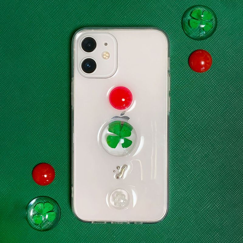 [MADE] Lucky clover Resin Case