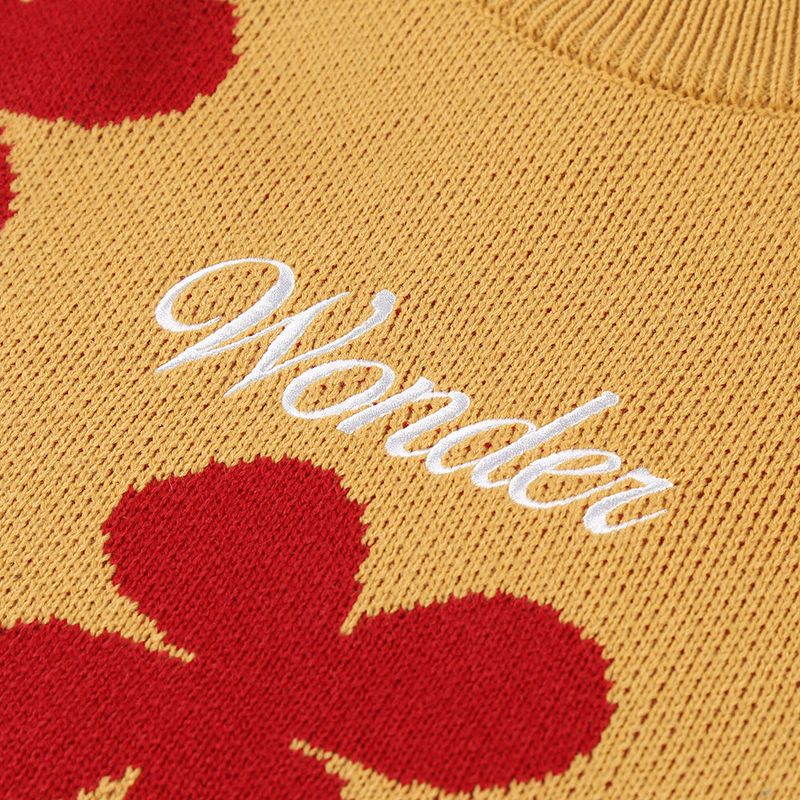 Flower pattern Jacquard Knit