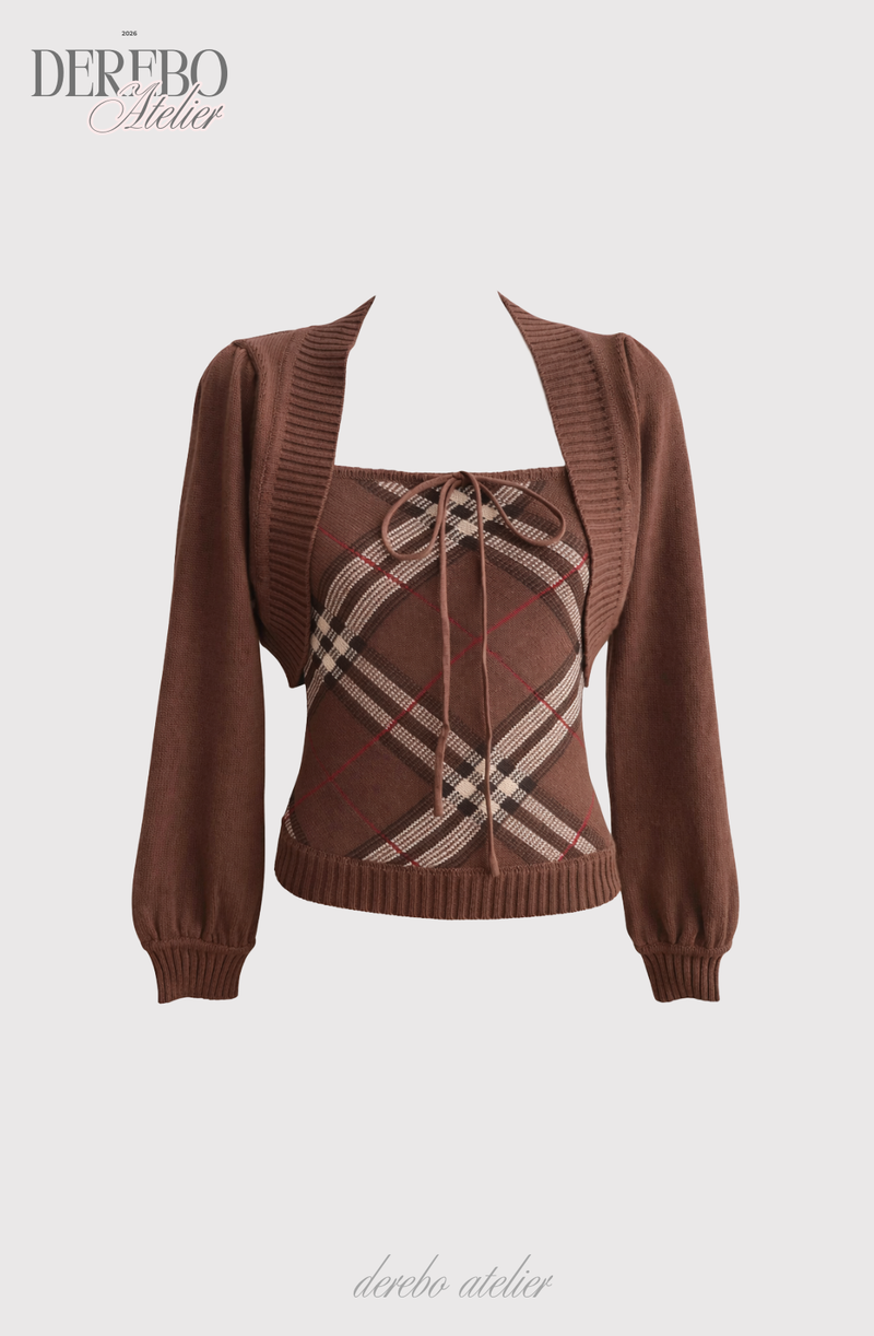 Heritage Brown Bolero Two-Piece Top