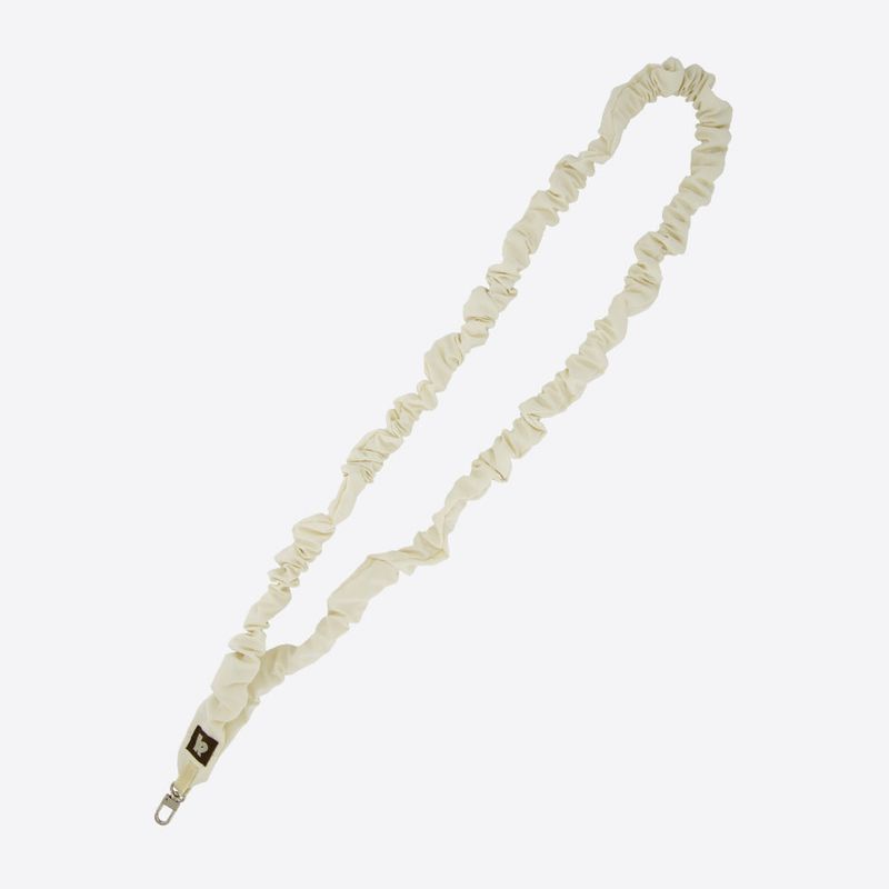 Shirring Cross-body Strap - Cream Ivory