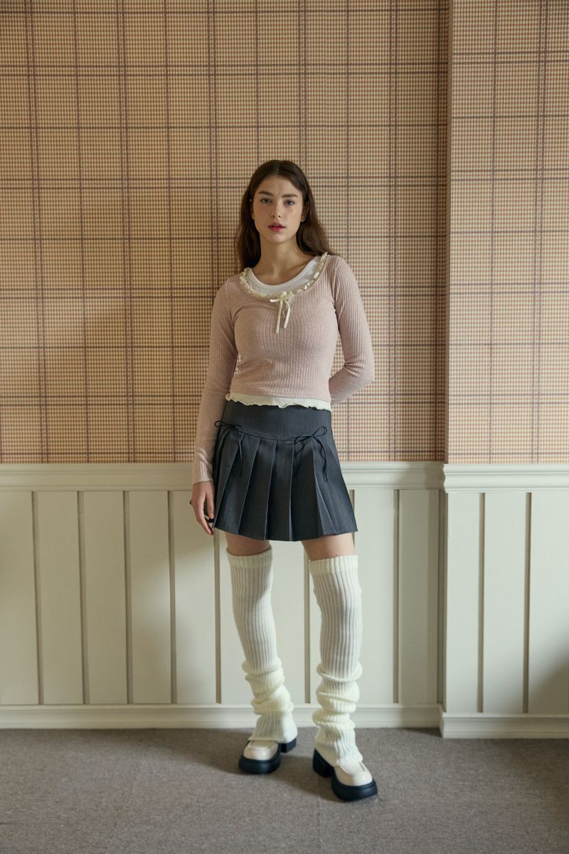 BALLET LACE KNIT TOP (3 COLORS)